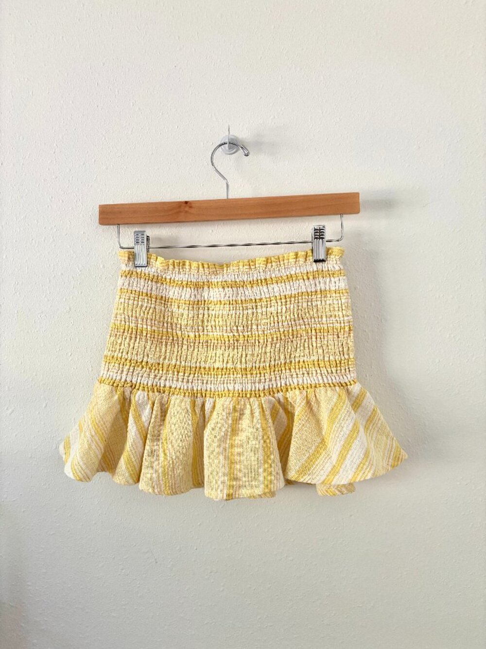 Yellow Tube Top w/ Ruffle